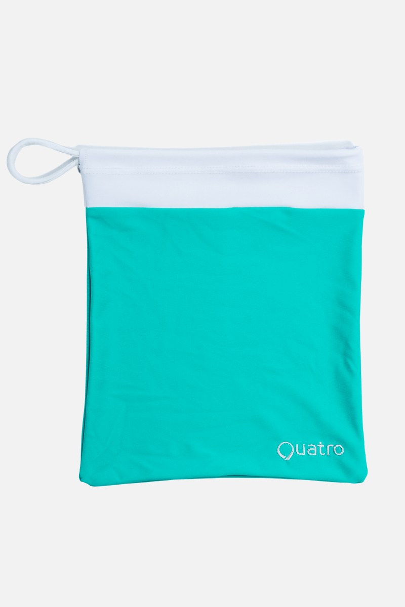 Mint and White Handguard Bag - Simple - Quatro Gymnastics UK