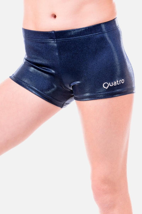 Navy Mystique Shorts - configurable - Quatro Gymnastics UK