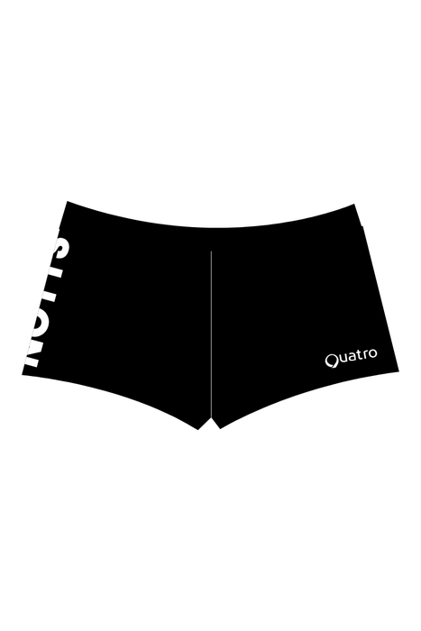 Notts Black Lycra Shorts - Configurable - Quatro Gymnastics UK