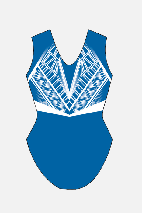 Notts GC Royal Blue D2 Modest SS - Configurable - Quatro Gymnastics UK