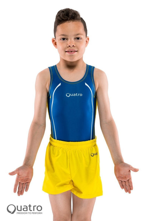 Response Petrol Blue Mens Leotard - configurable - Quatro Gymnastics UK