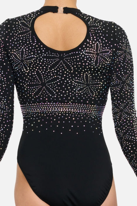 Saffron Long Sleeve - Black - Configurable - Quatro Gymnastics UK