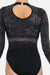 Saffron Long Sleeve - Black - Configurable - Quatro Gymnastics UK