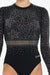 Saffron Long Sleeve - Black - Configurable - Quatro Gymnastics UK