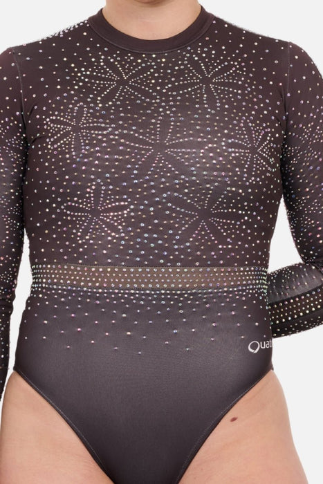 Saffron Long Sleeve - Brown - Configurable - Quatro Gymnastics UK
