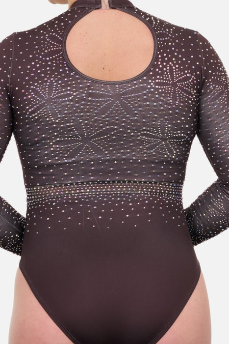 Saffron Long Sleeve - Brown - Configurable - Quatro Gymnastics UK