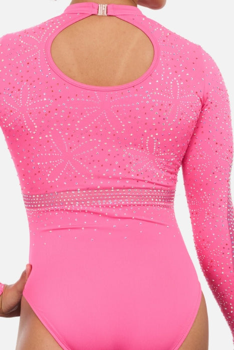 Saffron Long Sleeve - Pink - Configurable - Quatro Gymnastics UK