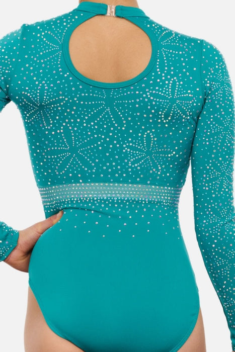 Saffron Long Sleeve - Teal - Configurable - Quatro Gymnastics UK