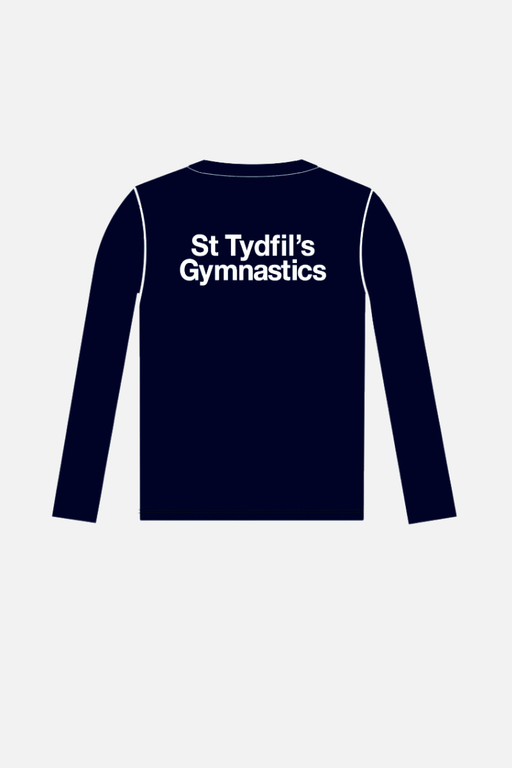 St Tydfils Boys Navy Long Sleeve T-Shirt - Configurable - Quatro Gymnastics UK