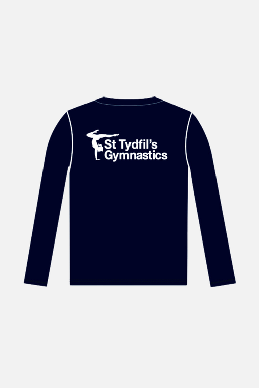 St Tydfils Girls Navy Long Sleeve T-Shirt - Configurable - Quatro Gymnastics UK