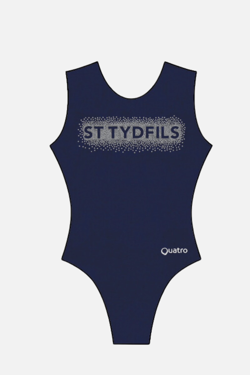 St Tydfils Navy Workout Tank - Configurable - Quatro Gymnastics UK