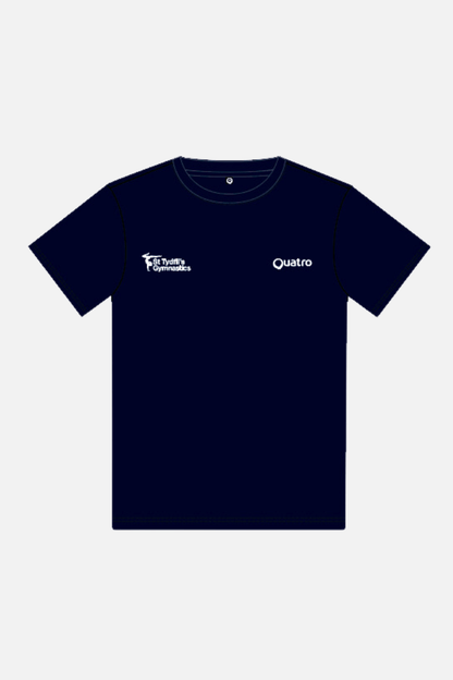 St Tydfils Womens Navy T-Shirt - Configurable - Quatro Gymnastics UK