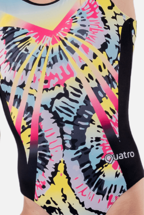 Tie - Dye Black - simple - Quatro Gymnastics UK