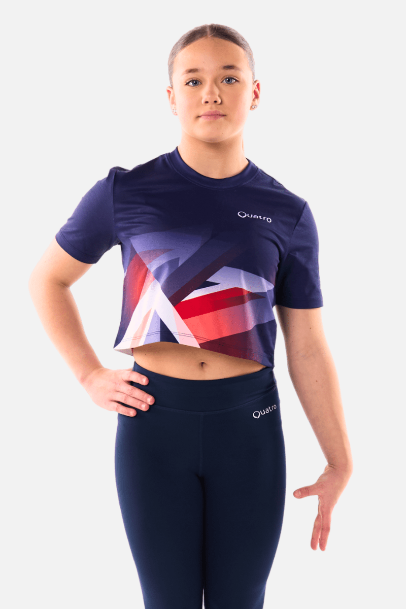 Union Cropped T-shirt - Configurable - Quatro Gymnastics UK
