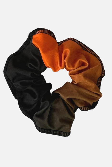 Orange and Black Ombre Scrunchie