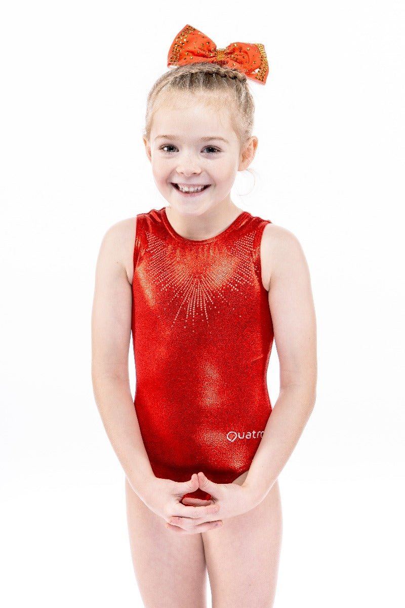 Aberdeen Gymnastics Red Workout tank with Storm Personalisation - configurable - Quatro Gymnastics UK