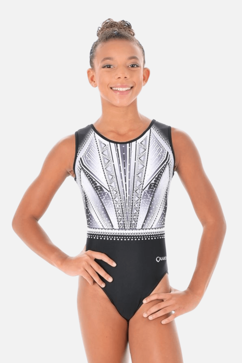 Black and white leotard sales