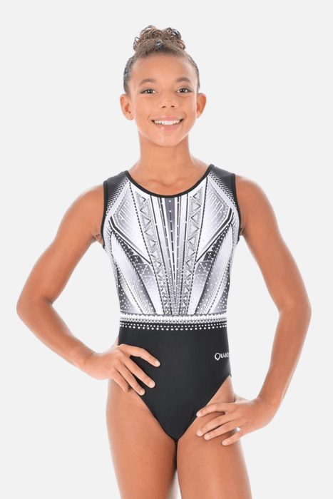 Achieve Short Sleeve Black and White - Configurable - Quatro Gymnastics UK