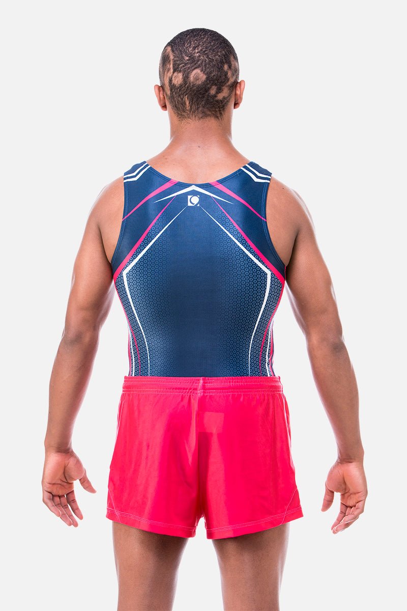 Apex Navy Mens Leotard - configurable - Quatro Gymnastics UK