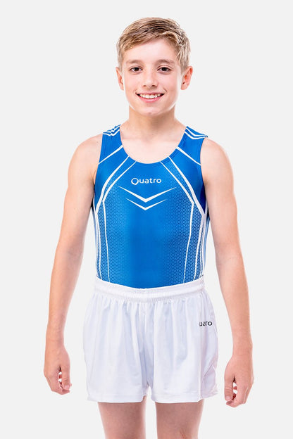 Apex Royal Blue Mens Leotard - configurable - Quatro Gymnastics UK