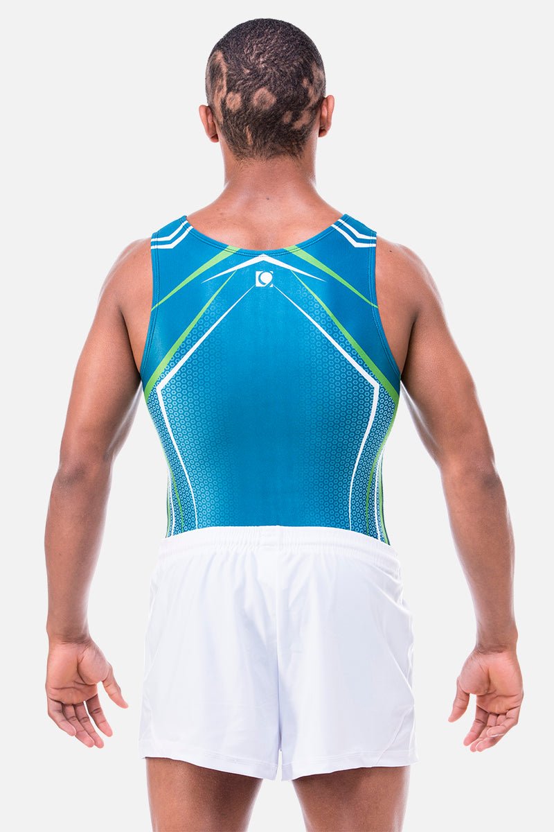 Apex Teal Mens Leotard - configurable - Quatro Gymnastics UK