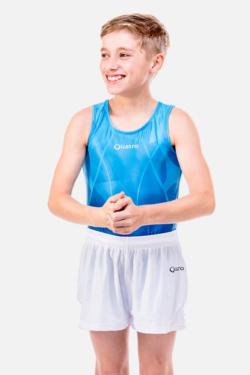 Apollo Royal Blue Mens Leotard - configurable - Quatro Gymnastics UK