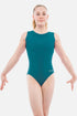 Basic Tank Alpine Green Lycra - configurable - Quatro Gymnastics UK