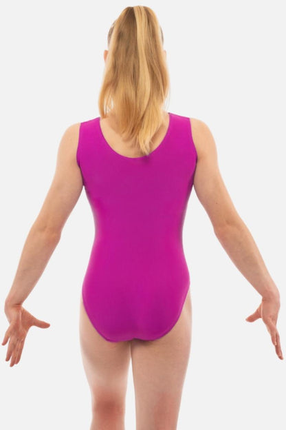 Basic Tank Blackberry Lycra - configurable - Quatro Gymnastics UK