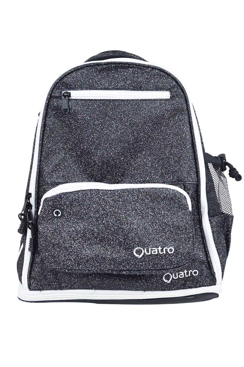 Black Glitter Bag Quatro Gymnastics UK