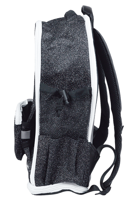 Black Glitter Backpack - simple - Quatro Gymnastics UK