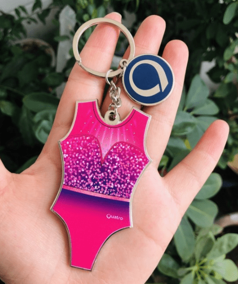 Blair Mini Leotard Keyring - Configurable - Quatro Gymnastics UK