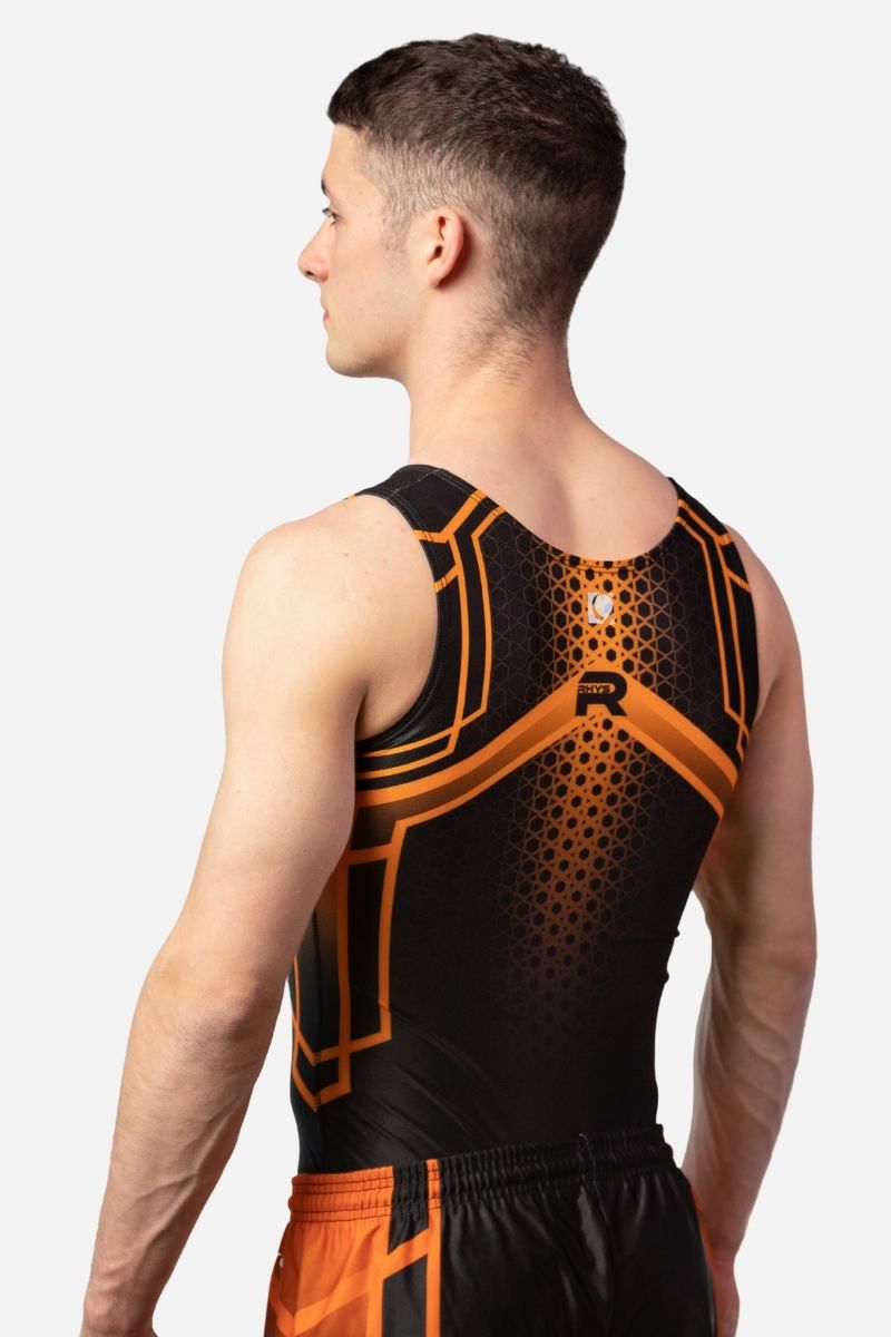 Courage Black and Orange - configurable - Quatro Gymnastics UK