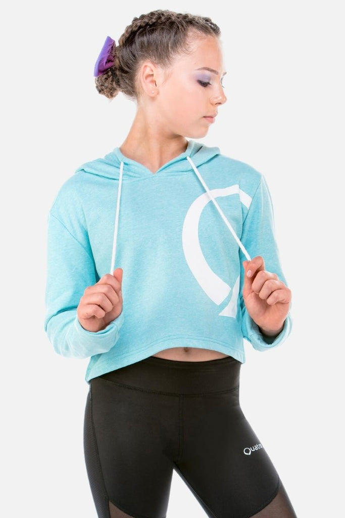 Mint on sale cropped hoodie