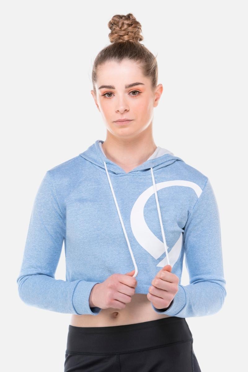 Cropped Hoodie Powder Blue - configurable - Quatro Gymnastics UK