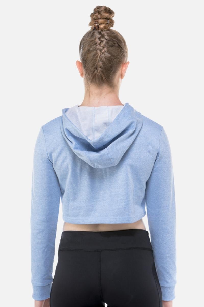 Cropped Hoodie Powder Blue - configurable - Quatro Gymnastics UK