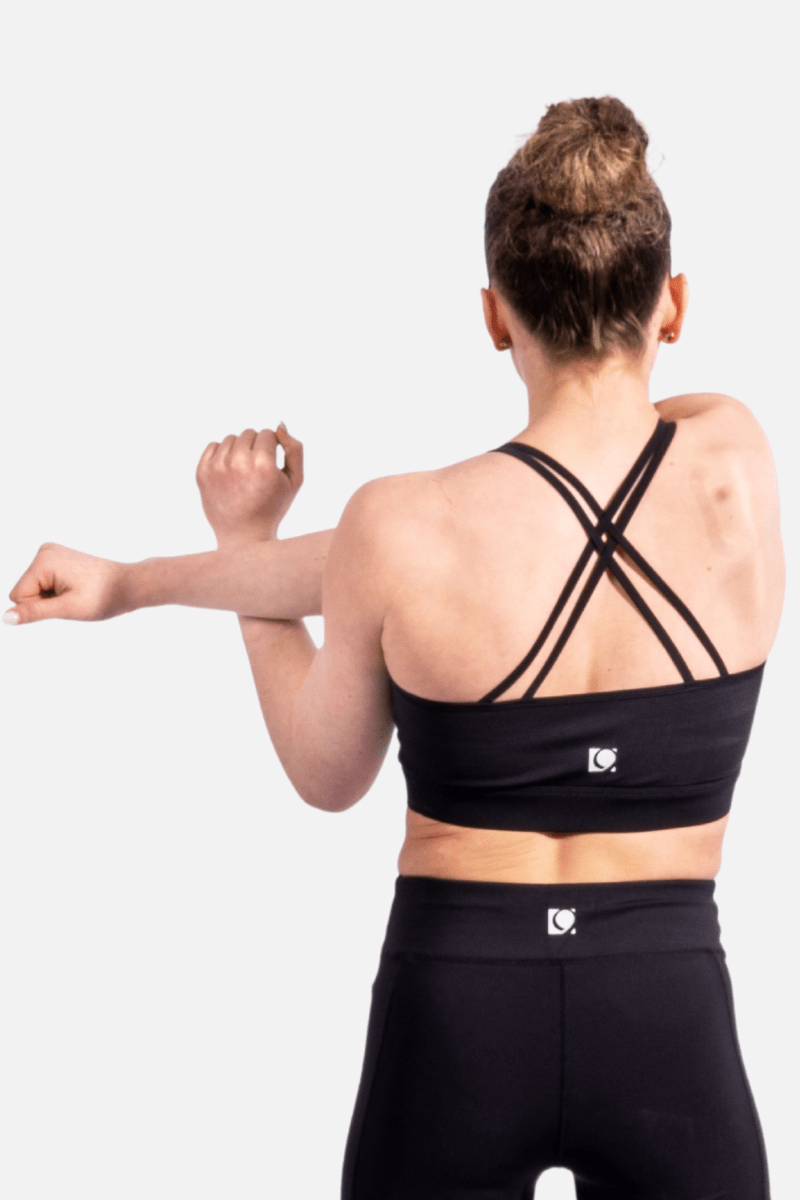 Energy Black Crop Top - configurable - Quatro Gymnastics UK