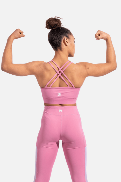 Pink high waisted gym leggings shop