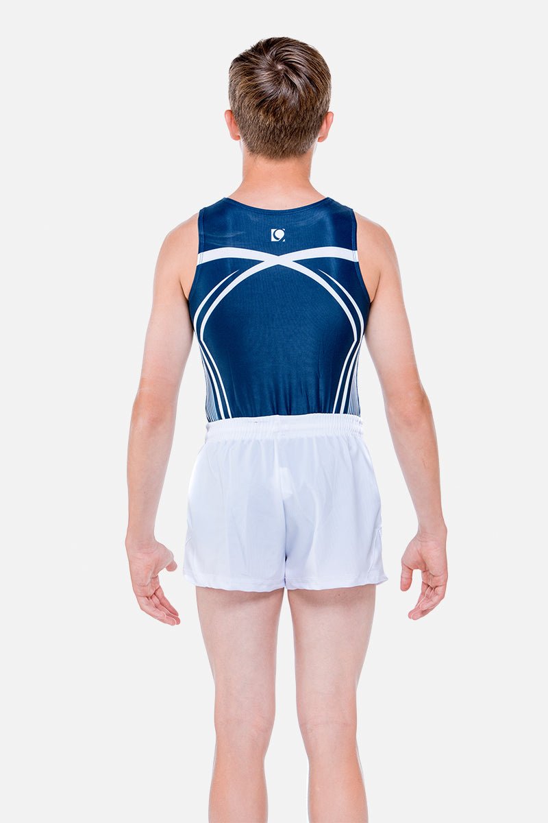 Expanse Navy Mens Leotard - configurable - Quatro Gymnastics UK