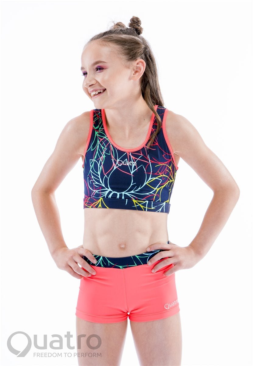 Lotus Navy Crop Top Set — Quatro Gymnastics Uk