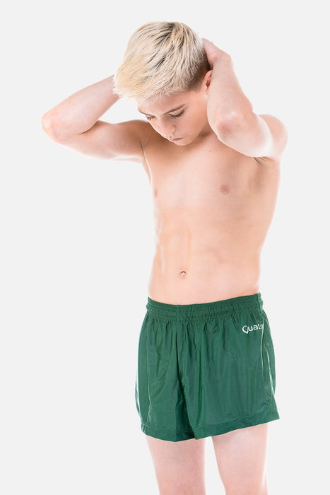 Mens Green Shorts - configurable - Quatro Gymnastics UK
