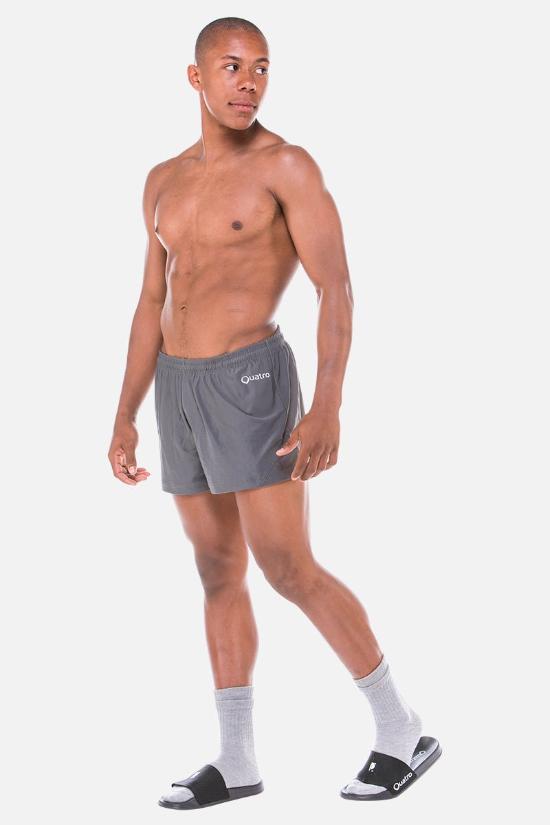 Mens Grey Shorts - configurable - Quatro Gymnastics UK