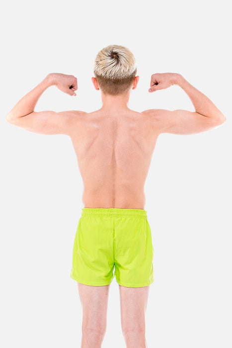 Mens Lime Shorts - configurable - Quatro Gymnastics UK