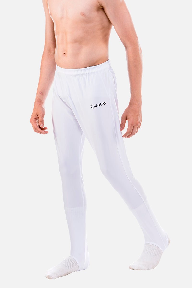 Mens White Longs - configurable - Quatro Gymnastics UK