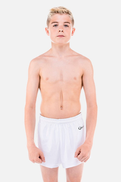 Mens White Shorts - configurable - Quatro Gymnastics UK