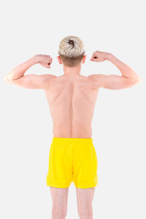 Mens Yellow Shorts - configurable - Quatro Gymnastics UK