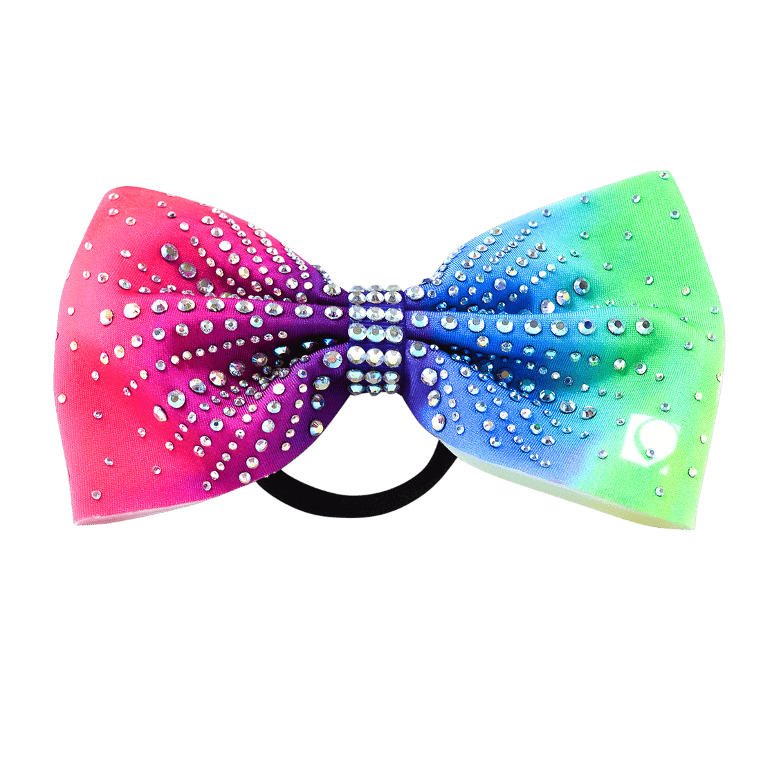 Muse Multicolour Ombre Rhinestone Bow - simple - Quatro Gymnastics UK
