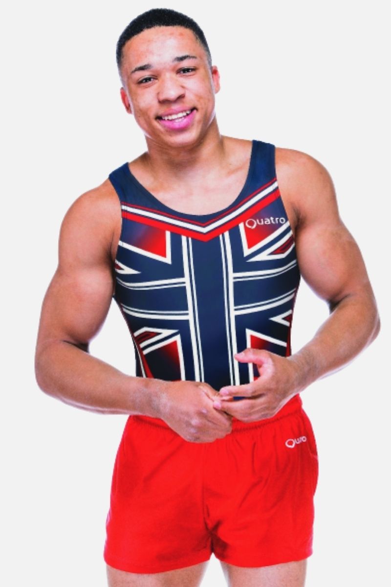 Nation Navy World Cup 2020 Replica Mens Leotard - simple - Quatro Gymnastics UK