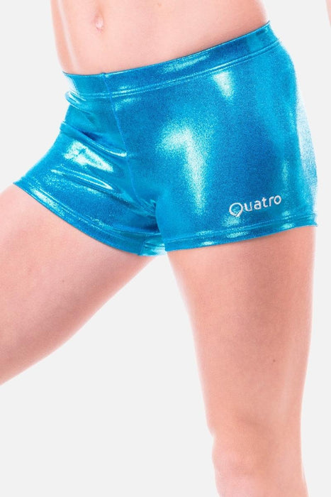 Ocean Blue Mystic Coloured Shorts - configurable - Quatro Gymnastics UK