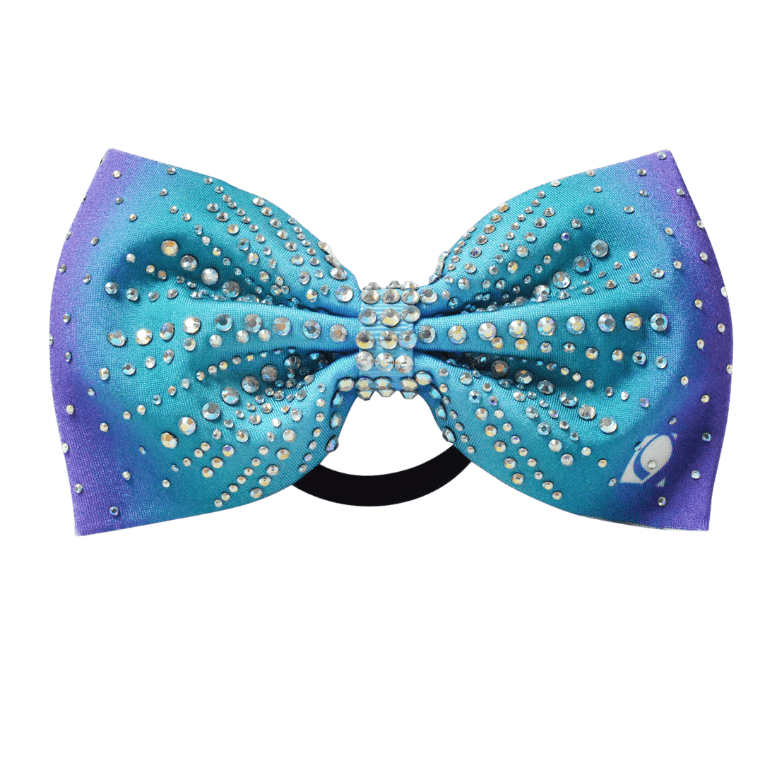 Opal Ombre Rhinestone Bow - simple - Quatro Gymnastics UK