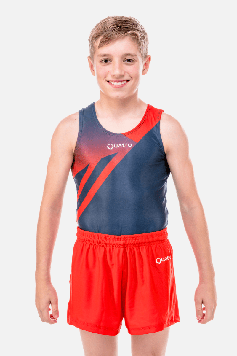 Quatro Gymnastics Peak Navy Men's Leotard — Quatro Gymnastics UK